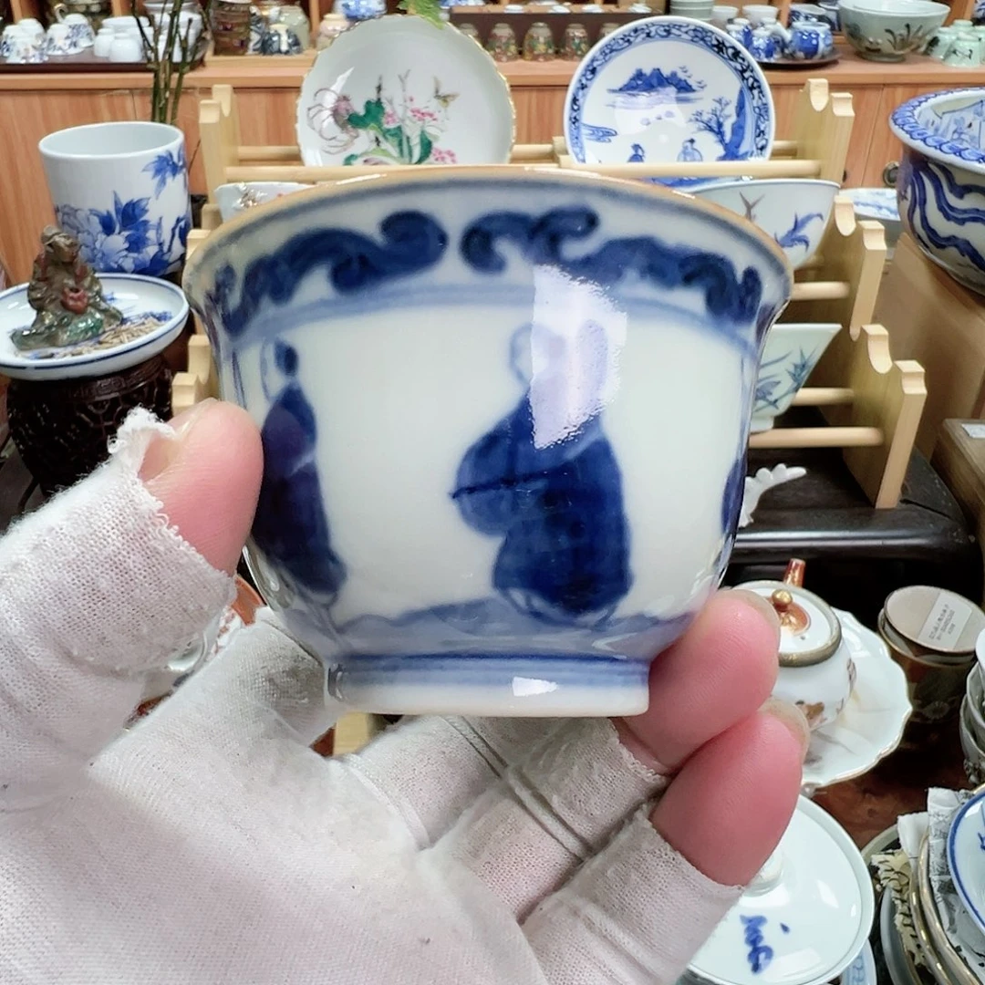 一*柴窑茶杯茶壶小壶承