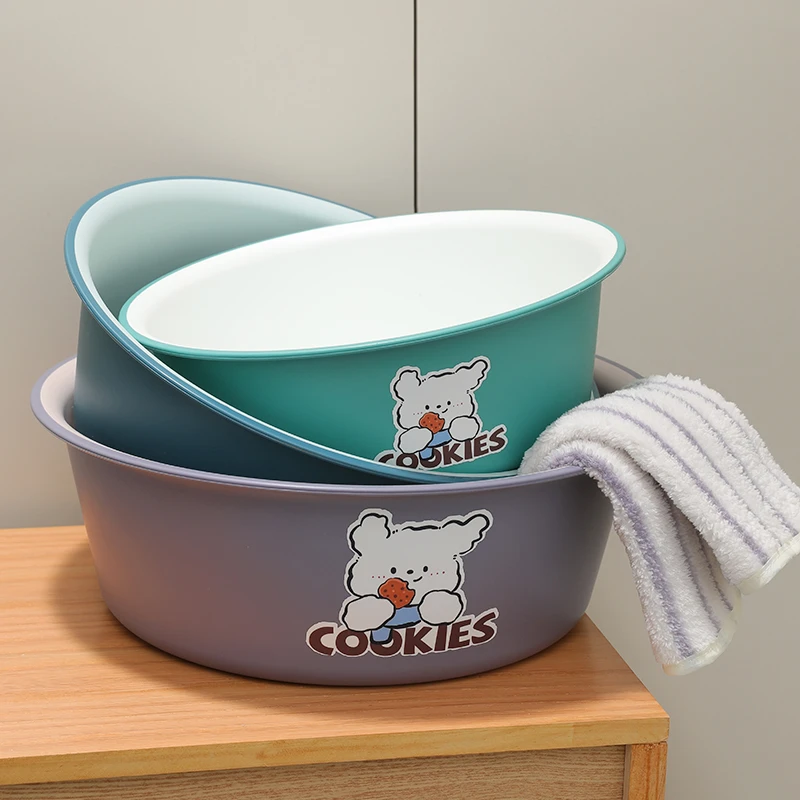 加厚脸盆塑料盆洗脸盆婴儿洗脚盆家用洗衣盆耐用宝宝盆子学生宿舍