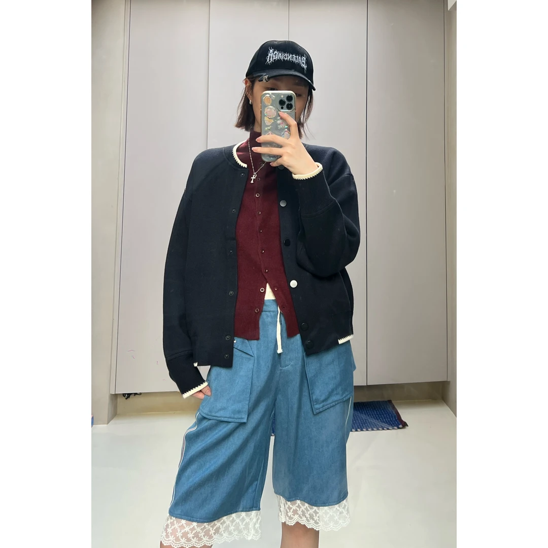 SUSUSELECT｜秋冬定制毛织棒球服净版设计师法式夏季休闲百搭外套