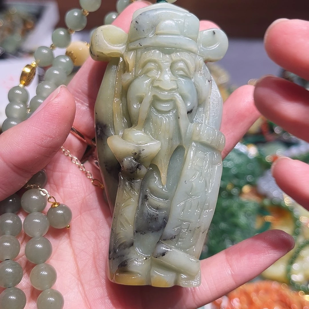 未镶嵌岫玉毛衣链