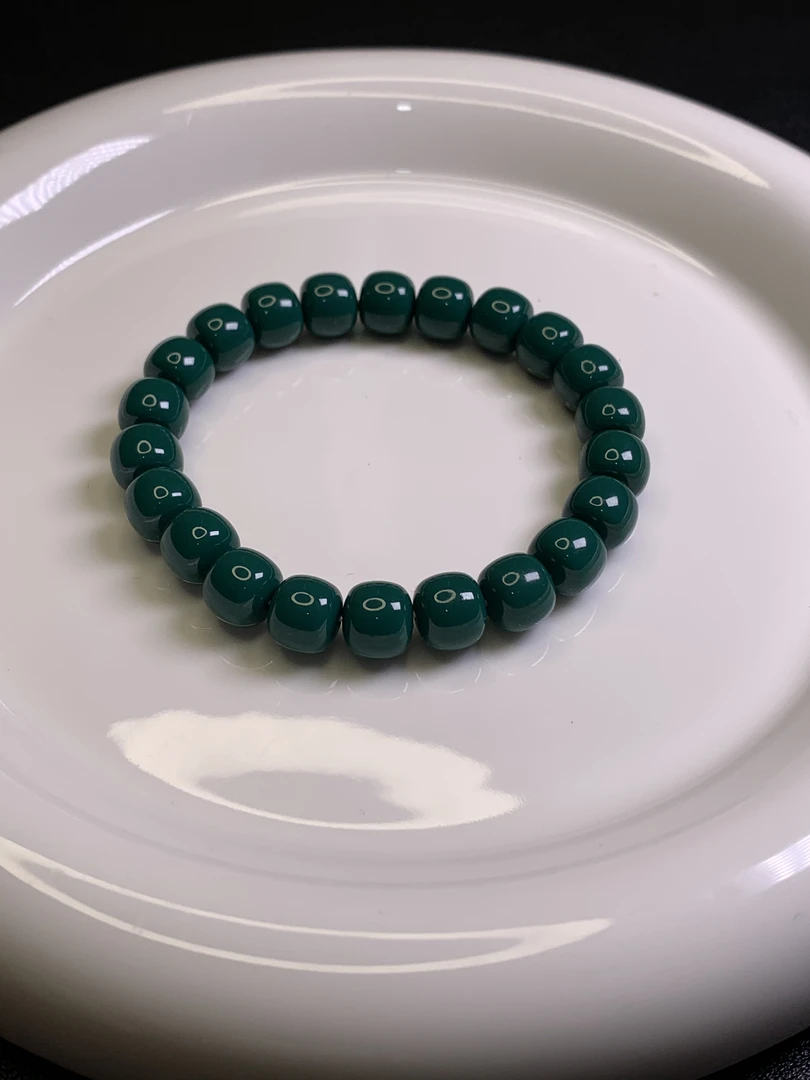 【禧松甄选】精选10mm珍藏级高品质纯手工打磨精工地狱绿老邢手串