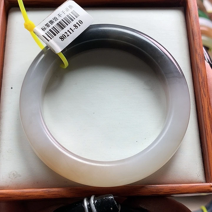 和田玉手镯未镶嵌55-56