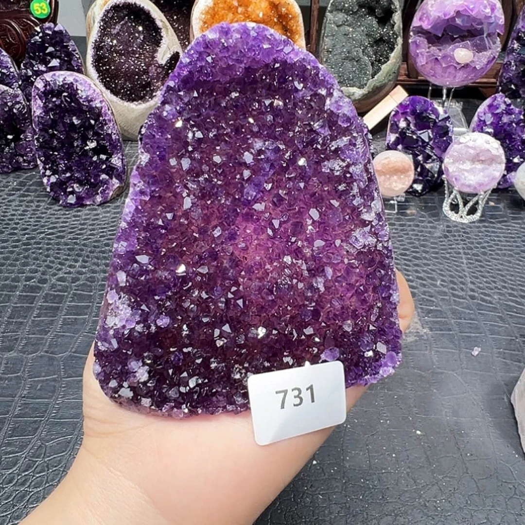 珠宝半成品紫晶未镶嵌