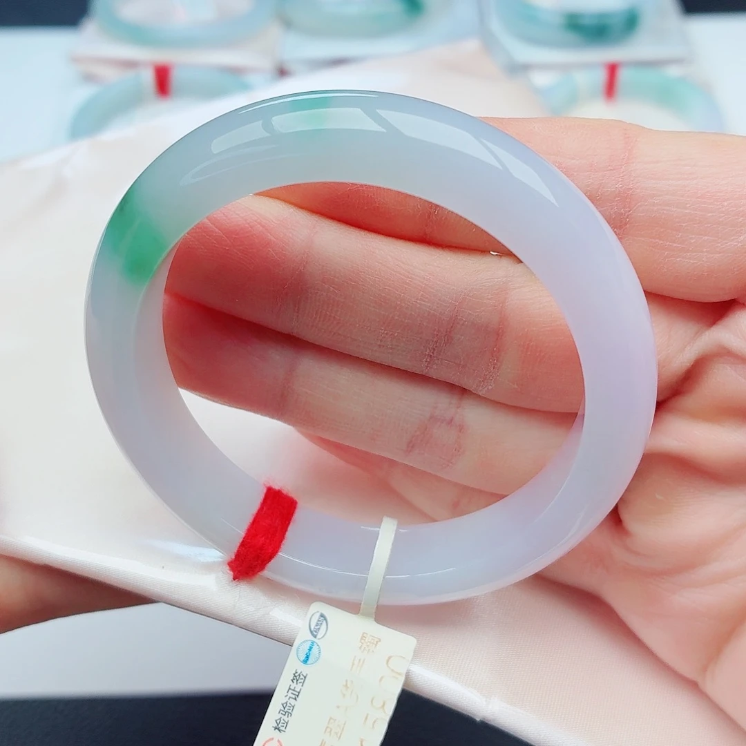 翡翠未镶嵌手镯16号-54圈口