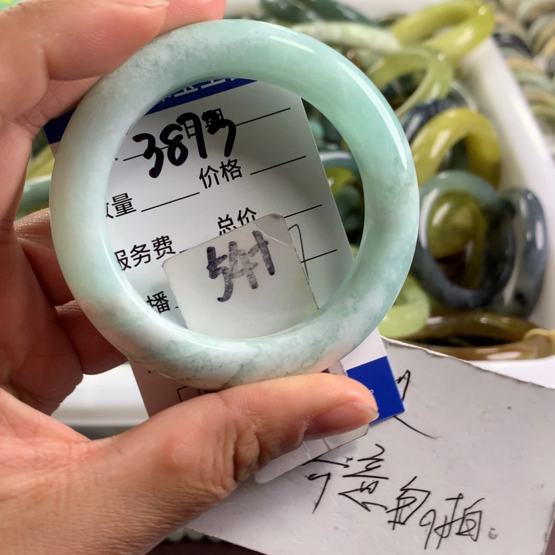 蛇纹石玉未镶嵌手镯3873