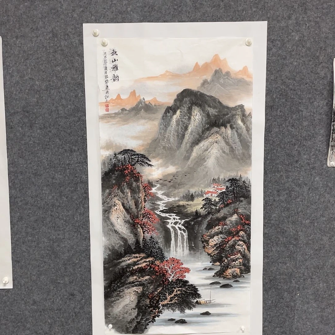 国画四尺138.69画芯 捡漏