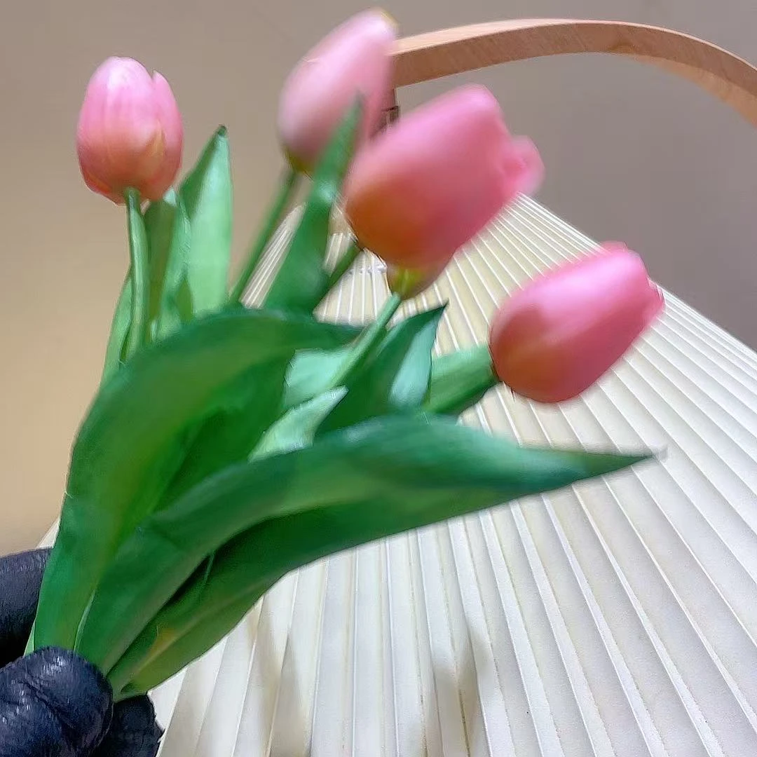 仿真硅胶郁金香花花束高档客厅