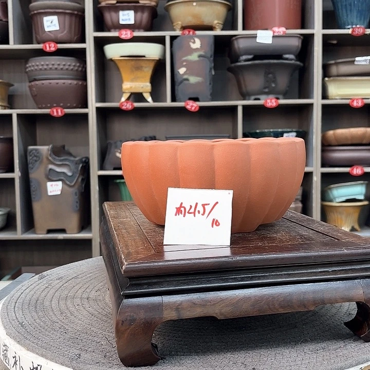 紫砂花盆紫砂的颜色很好看