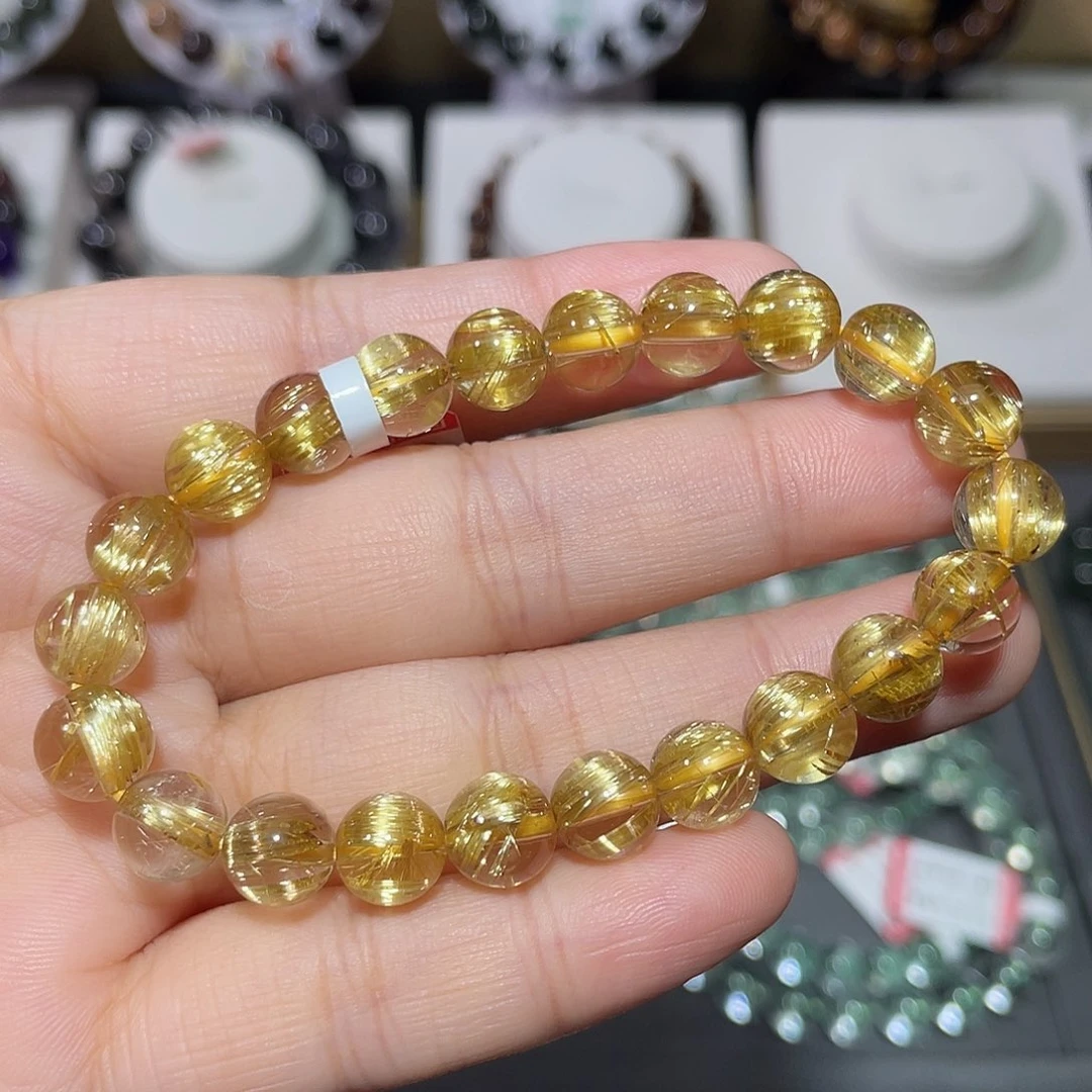 手链未镶嵌水晶钛晶手串