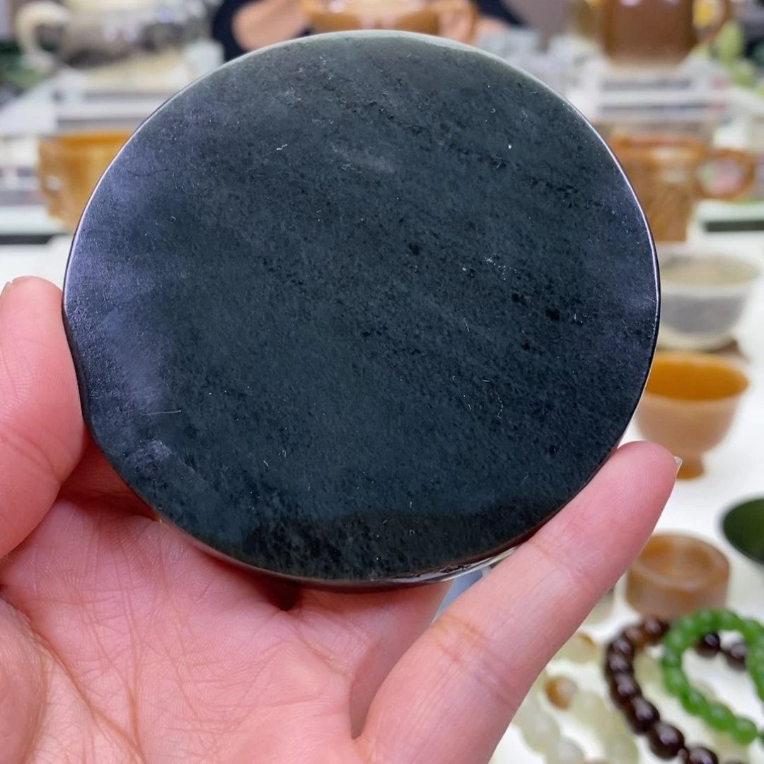 和田玉杯垫未镶嵌