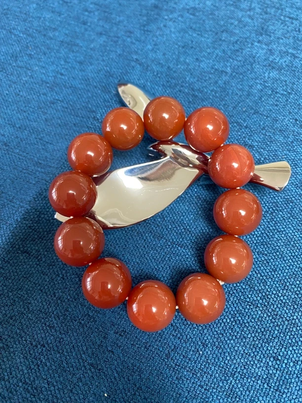 双十二福利，铁粉必备！中国红玛瑙精品大尺寸18mm（多样性发一）