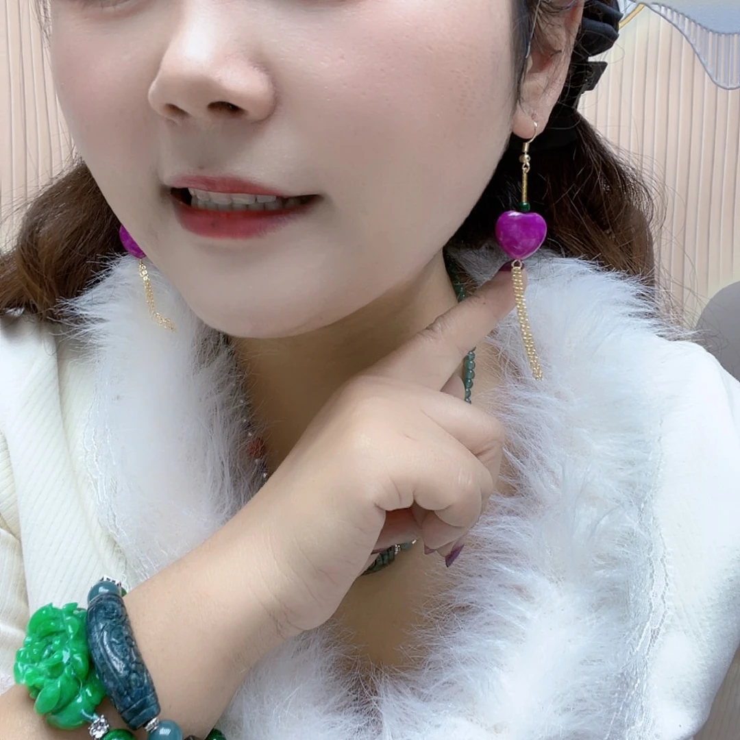 玛瑙/玉髓合金颈饰耳环