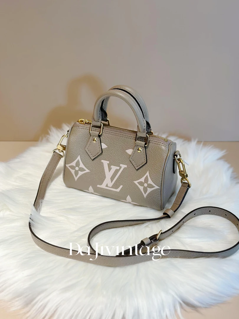 99新  大吉中古2/Lv大象灰speedynano手提斜挎包