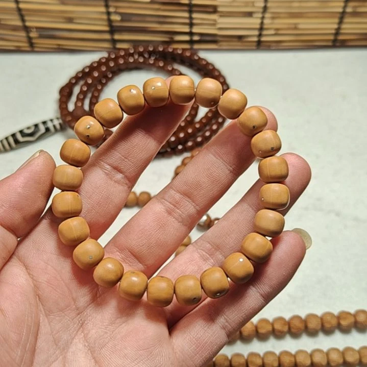 核桃手串/手链银钉镶嵌款老型