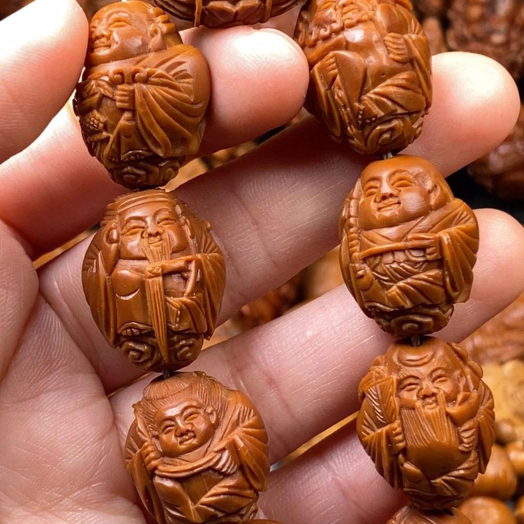 橄榄核手串/手链1.8铁核 纯刀铲八仙贺寿手串