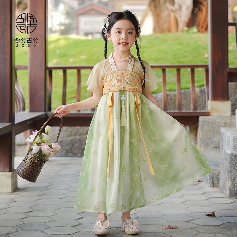 【橘熙】今兮古兮古风汉服女童公主裙中国风连衣裙