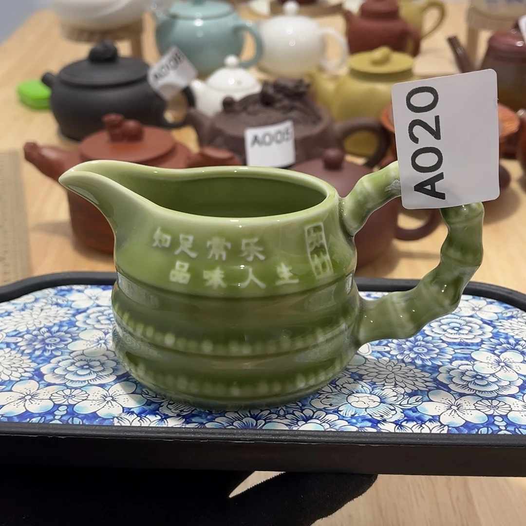 瓷片茶摆件工艺品摆件666