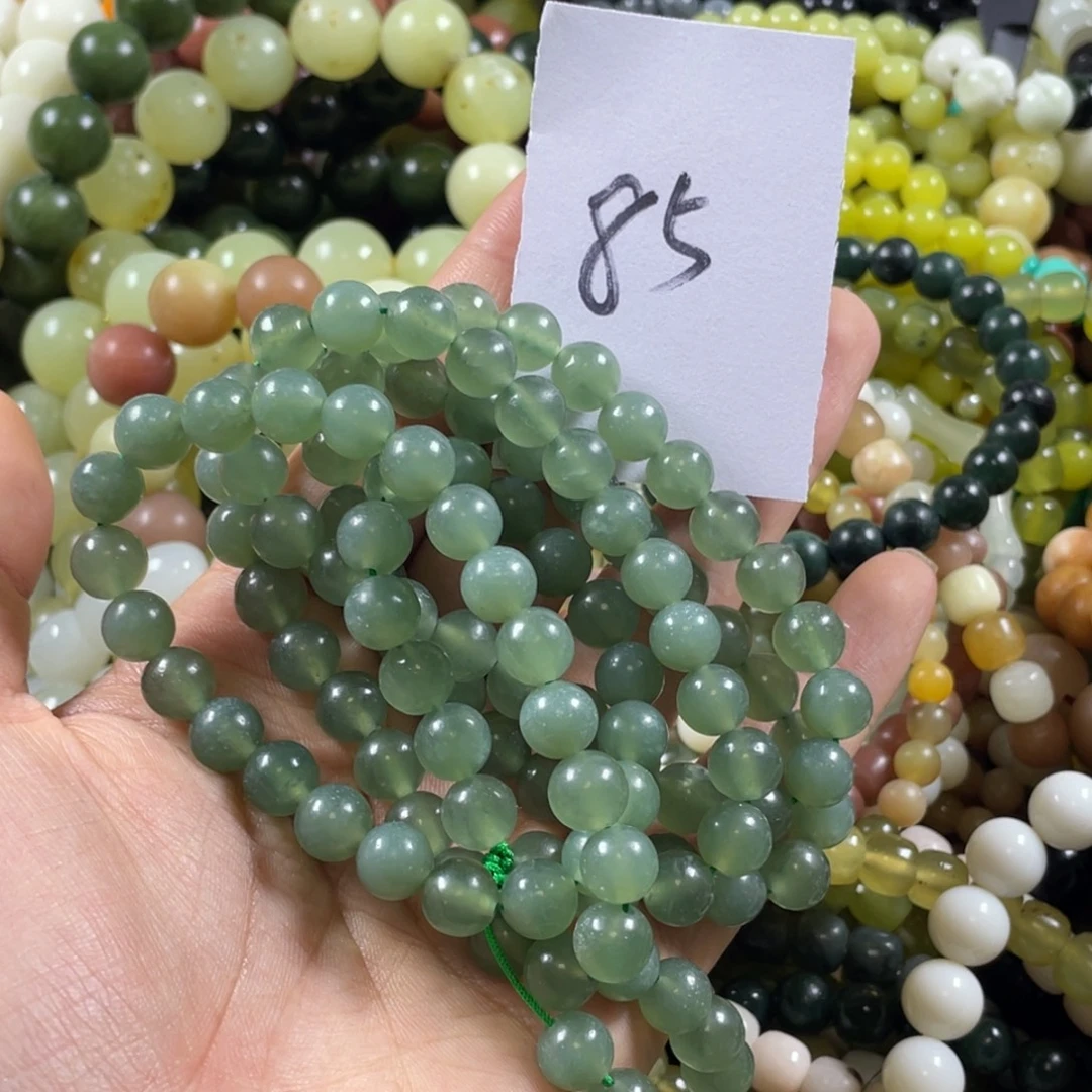 未镶嵌蛇纹石玉手链