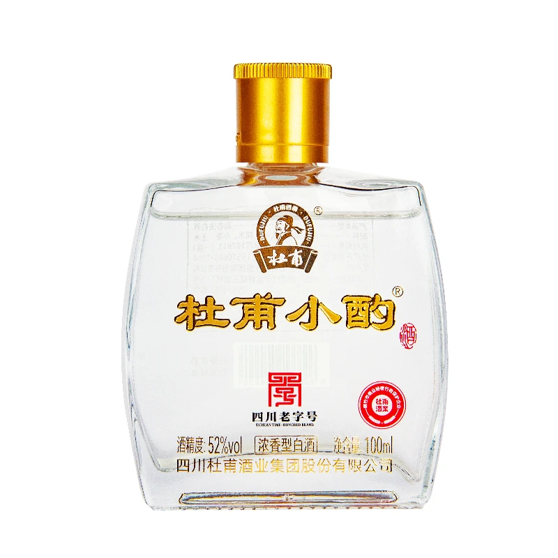 杜甫小酌浓香型白酒52度100ml尊享小酒自饮52度100ml