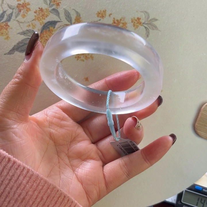 石英质玉未镶嵌手镯50-51不退不换漏棉