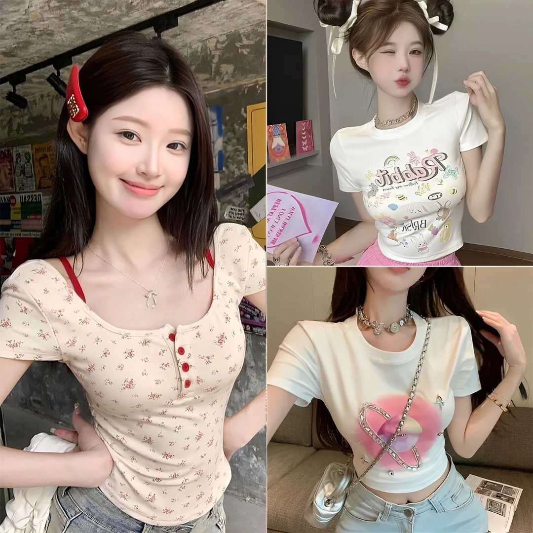 韩系穿搭纯欲减龄绑带蝴蝶结吊带上衣女设计感波点不规则长袖T恤