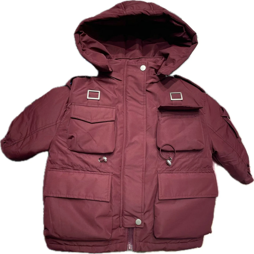 （1703）儿童时尚潮流束腰工装版上衣外套