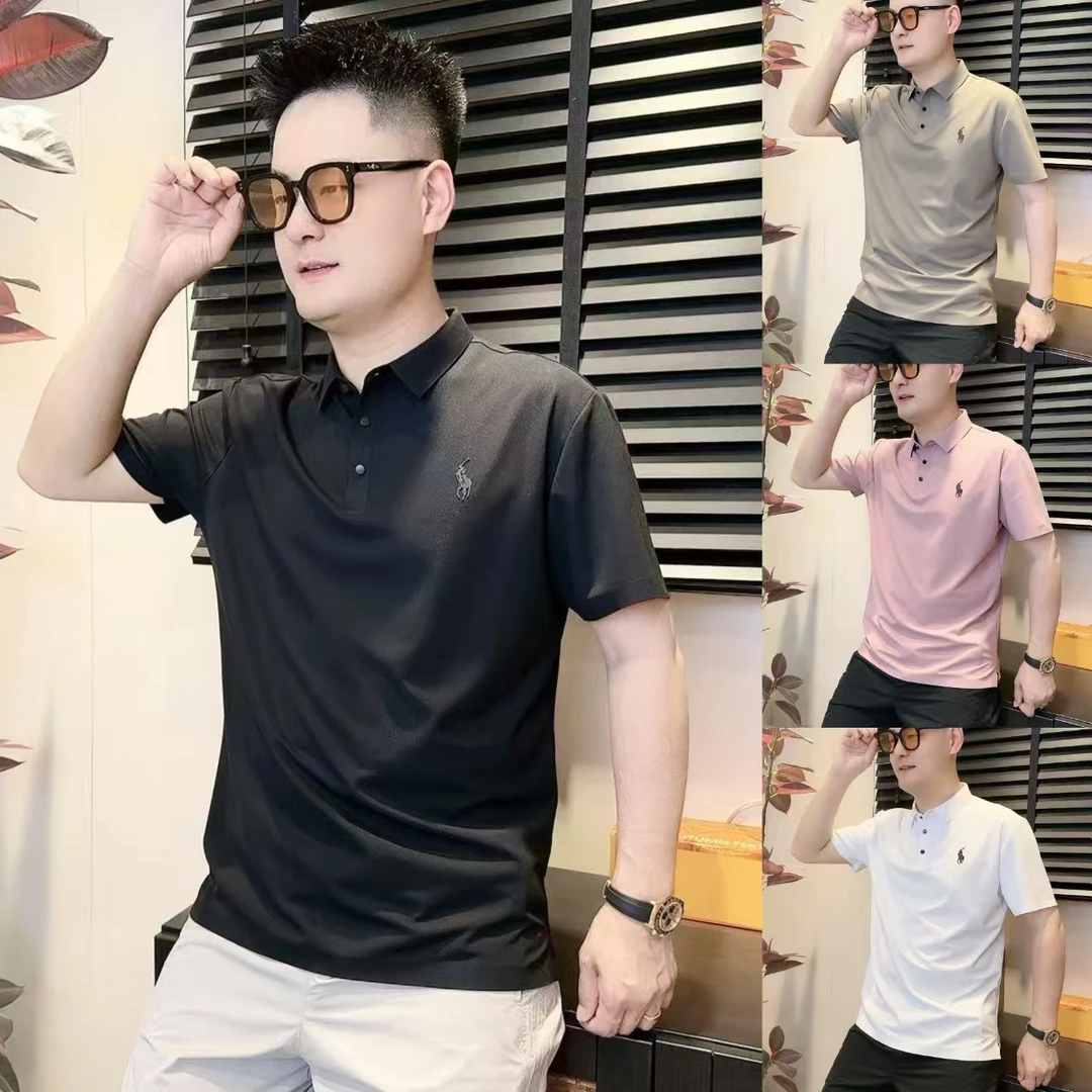 立体图标男士时尚简约翻领 Polo衫夏季新品百搭短袖 Polo衫606