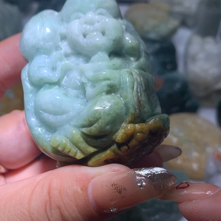 翡翠未镶嵌颈饰保真天然A货翡翠
