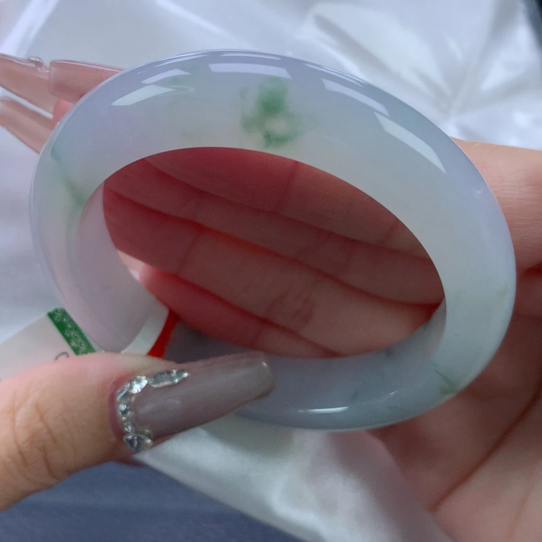 翡翠手镯未镶嵌52.6正圈