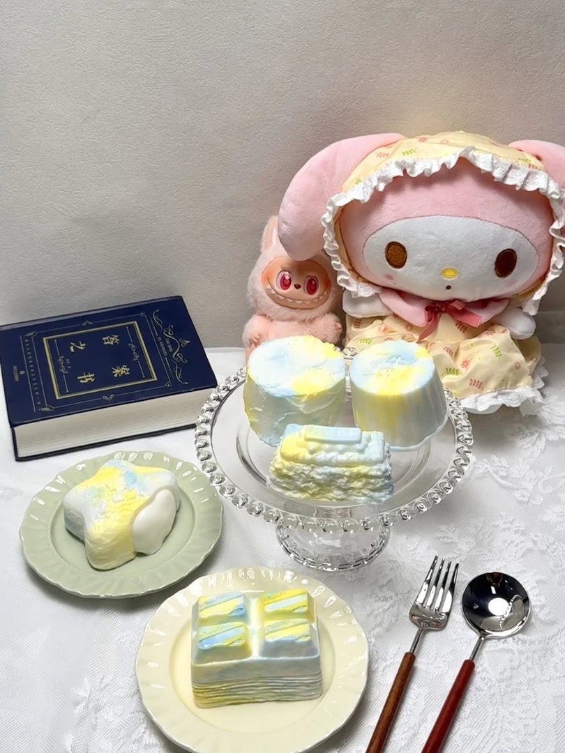 【稀奶油】夏日柠檬冰（纯手工必有微瑕）食品级硅胶解压玩具