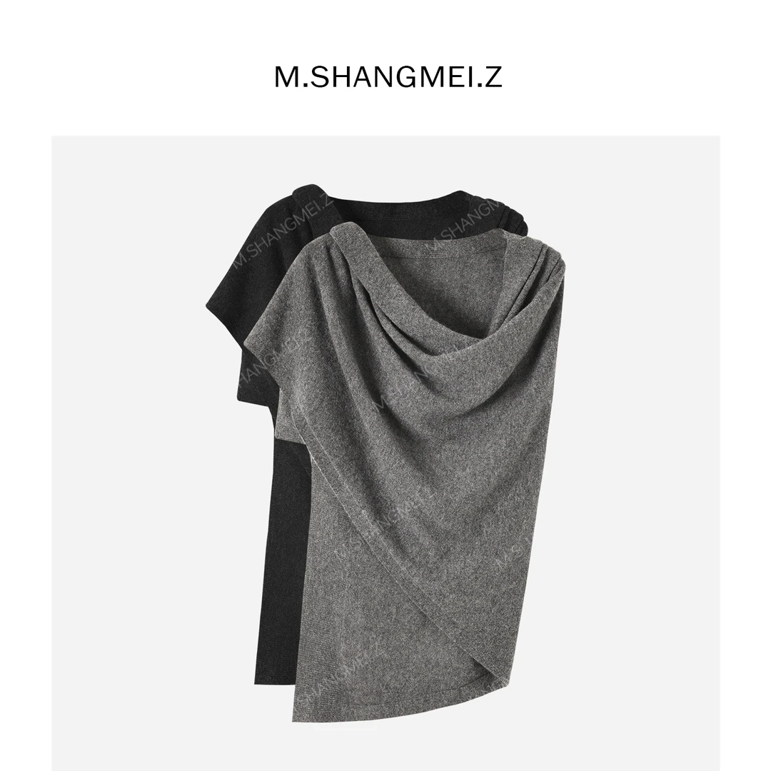 M.SHANGMEI.Z/沐熙【等风来】美大哥百搭时尚羊毛披肩围巾X093092