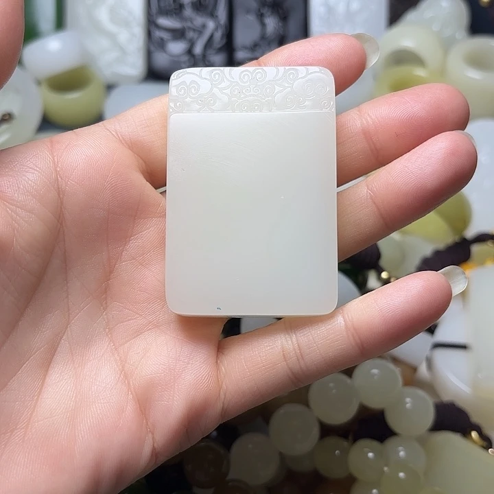 和田玉（糖玉）未镶嵌车挂