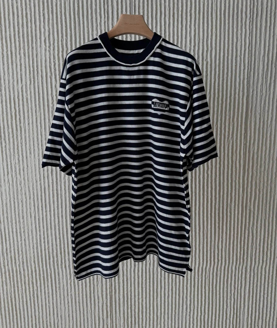 爱心条纹圆领短袖T恤J25DX253