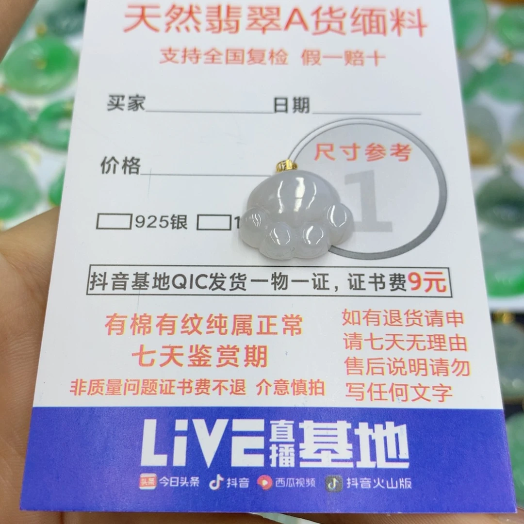 翡翠颈饰未镶嵌翡翠