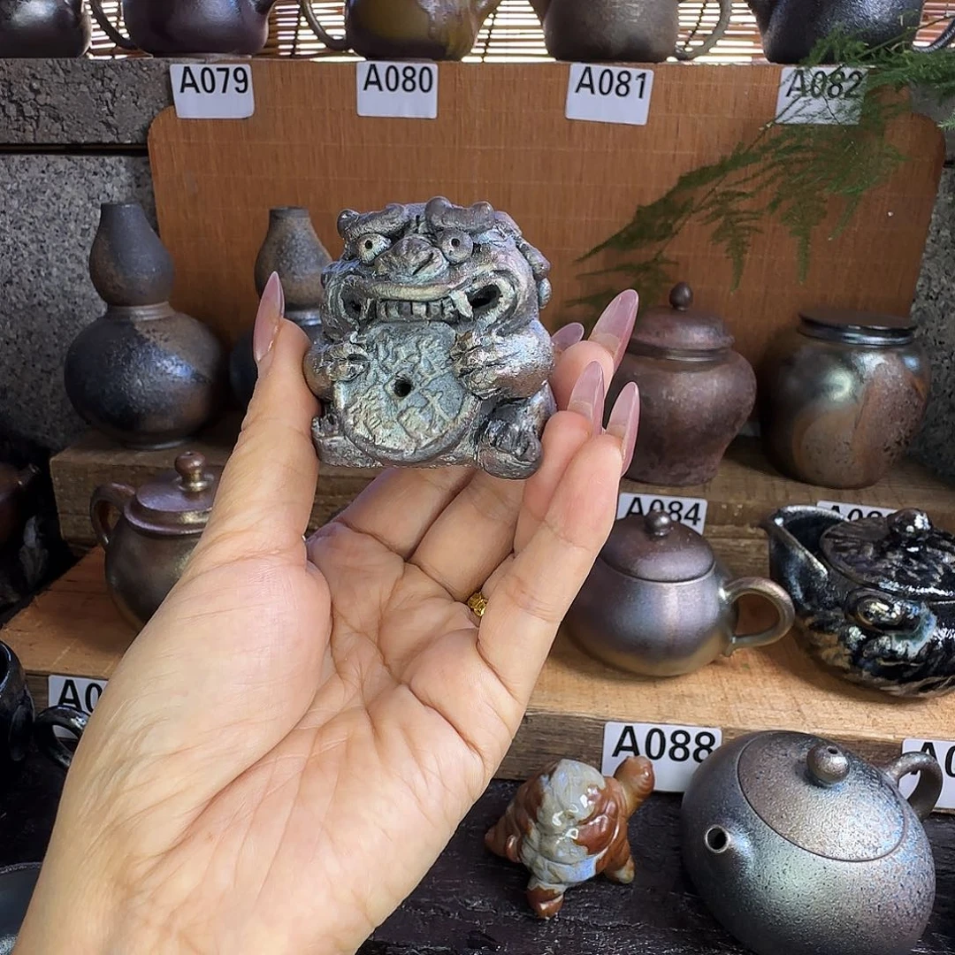 杯淡*~建水紫陶柴烧茶宠