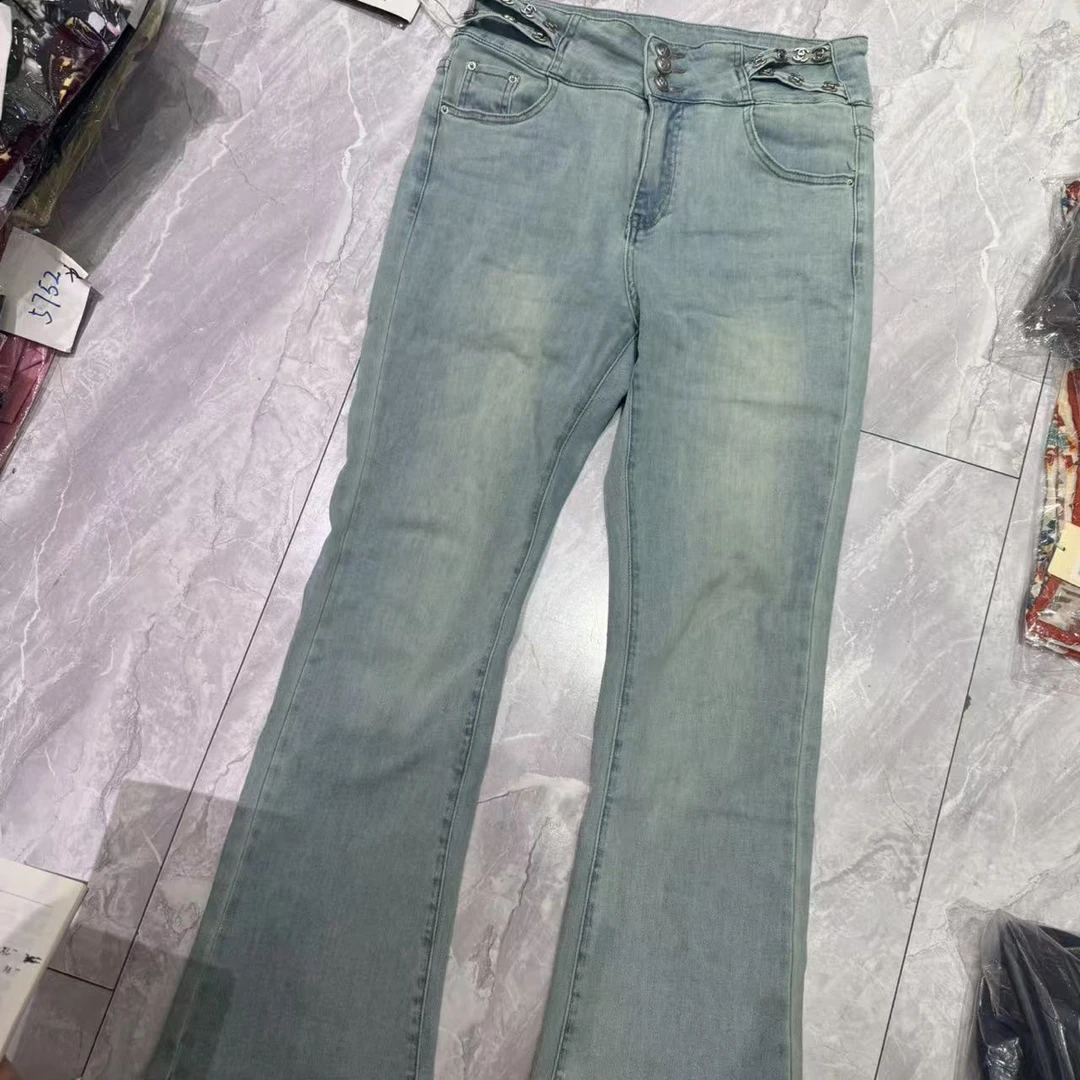 蜕变日记21265 高品质面料夏款大码女装牛仔裤