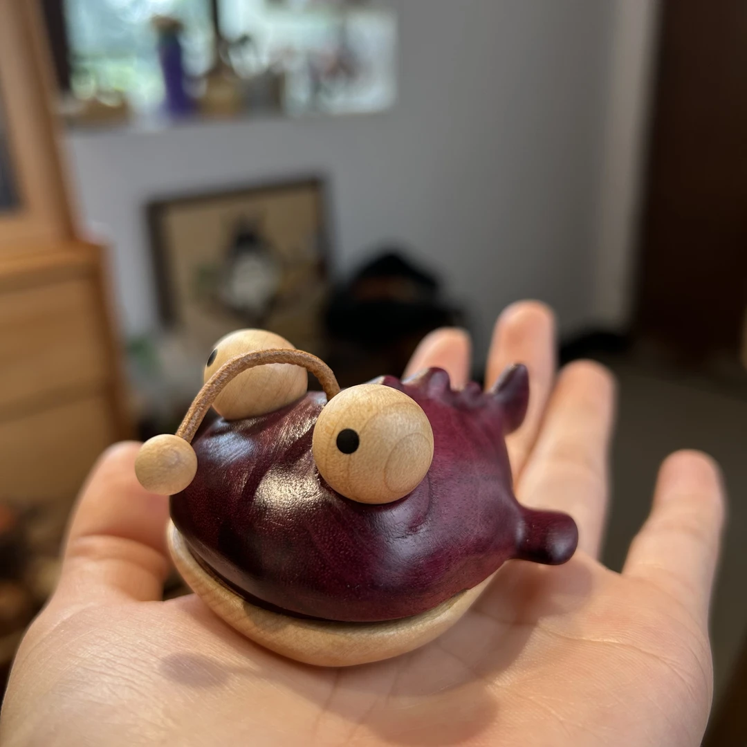 精致安康鱼实木装饰冰箱贴