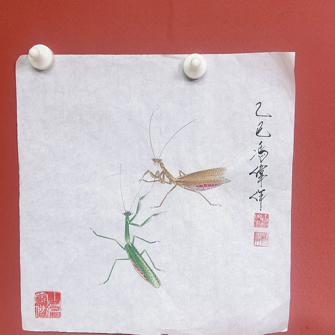 国画冯伟老师手绘作品