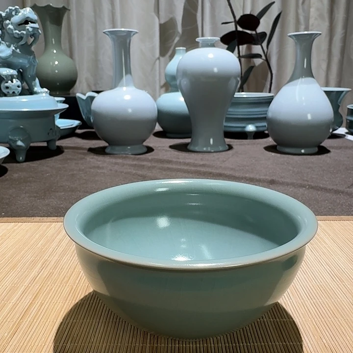 陶摆件全手工，盏碗。