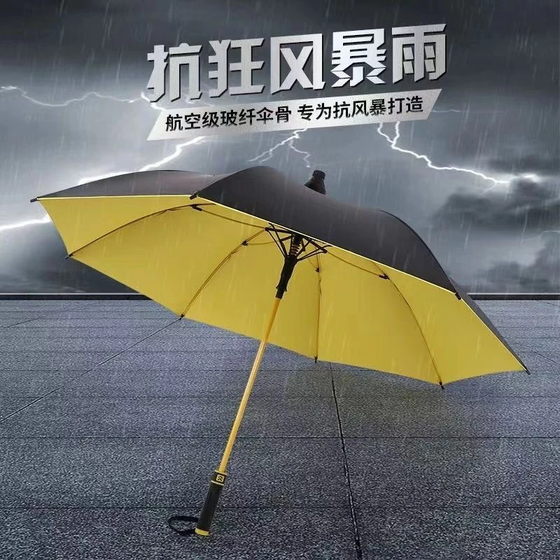 自带防水套大伞高尔夫雨伞自动直杆伞加大固黑胶遮阳防晒晴雨两用
