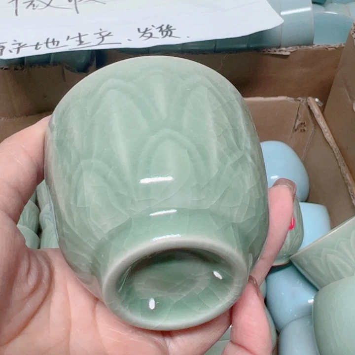 杯汝瓷原产地生产瑕品
