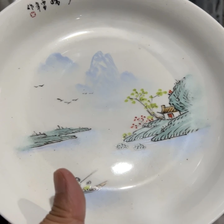 八寸手绘正价窝盘