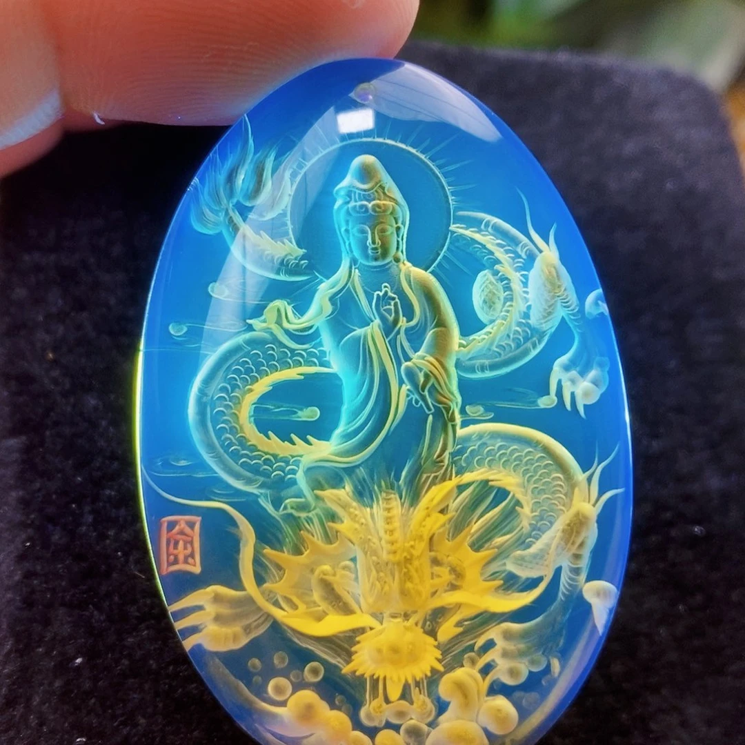 【闪购商品】蓝珀吊坠(不含链)未镶嵌