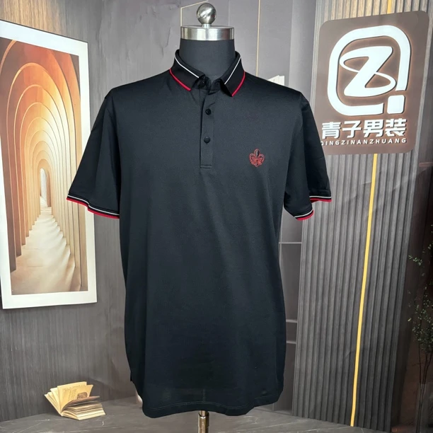 QZ840 男士高尔夫 POLO 衫商务休闲短袖款