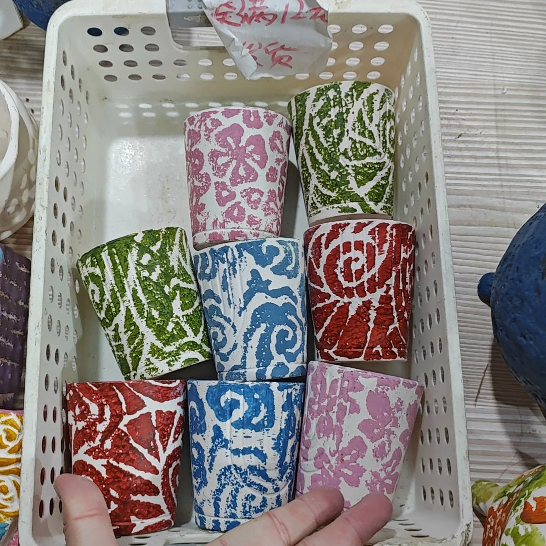 红陶吸水透气的白陶花盆凑满12发货