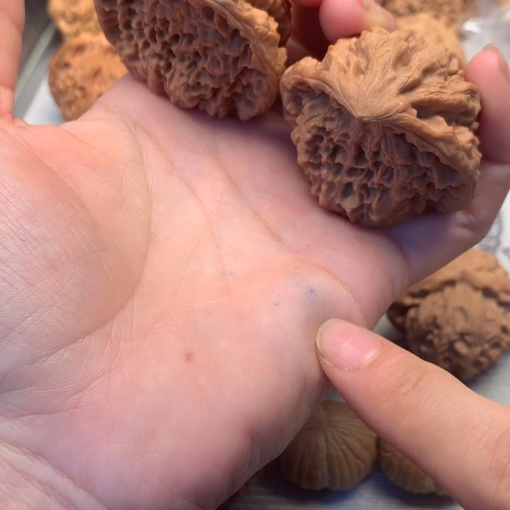 美***子把件文玩核桃蛇头