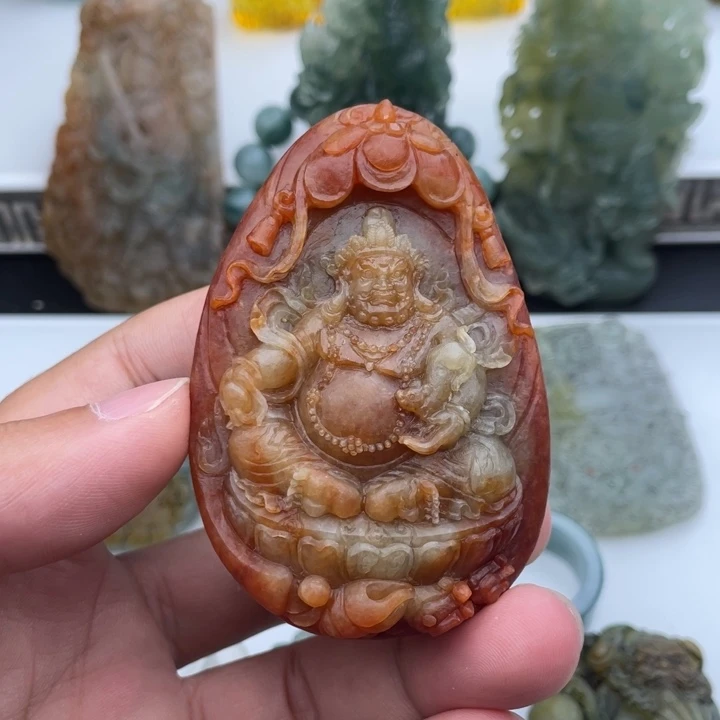 未镶嵌定制翡翠黄财神