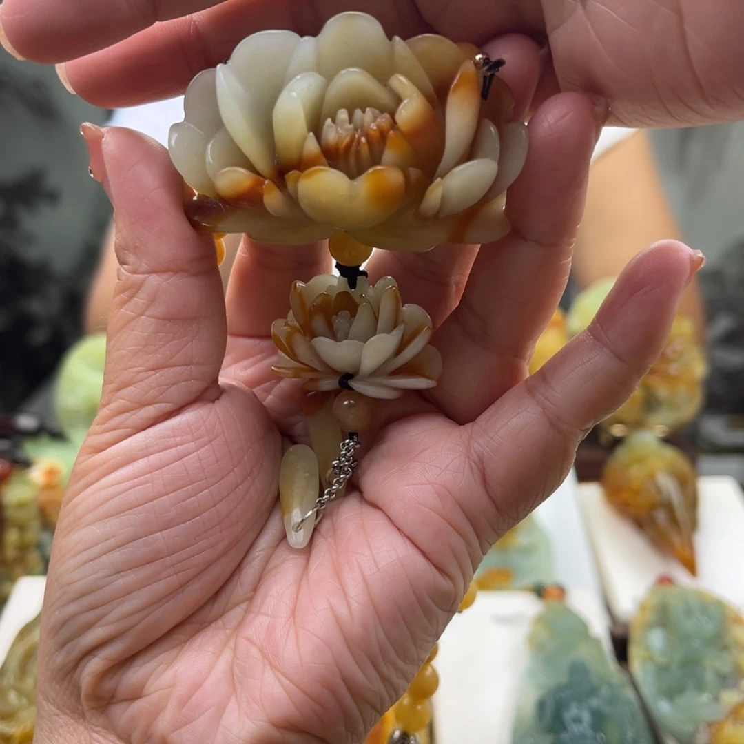 岫玉未镶嵌挂件挂件