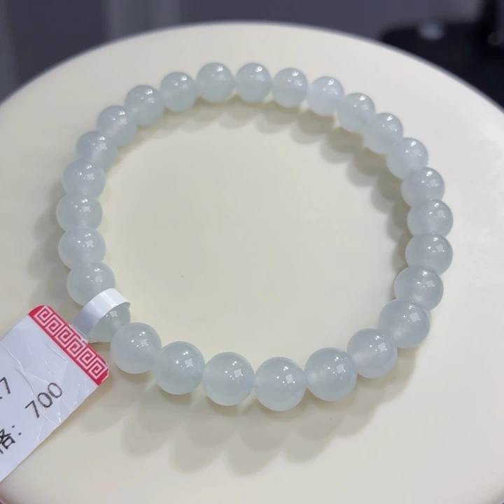 翡翠未镶嵌手链冰胶晴底卡7