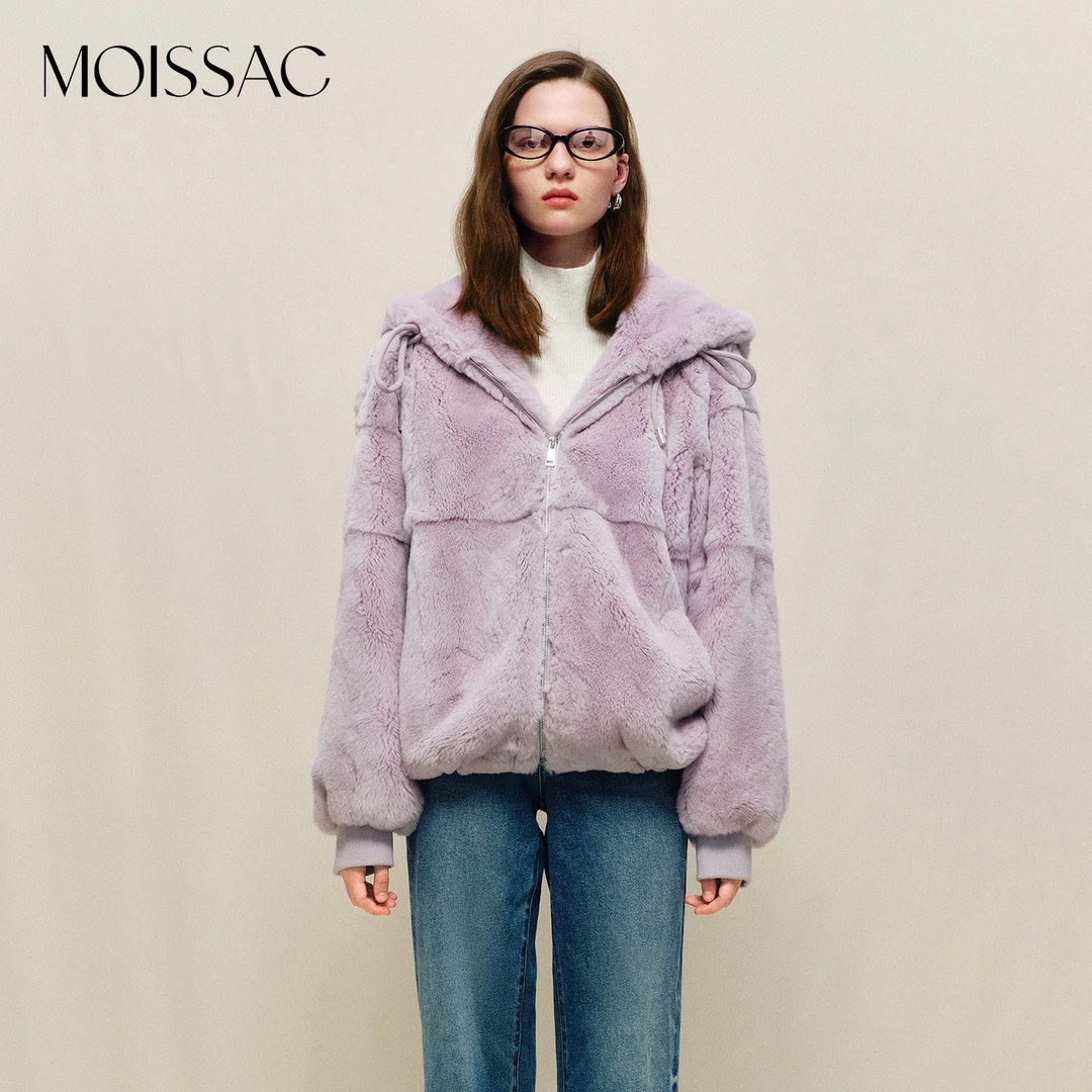 商场同款 MOISSAC摩萨克冬保暖舒适连帽卫衣外套MWDD40512